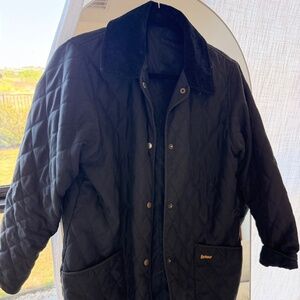 Barbour Black Quilted Jacket Classic Lightweight Coat